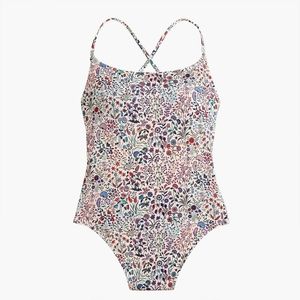 LACE-UP BACK ONE-PIECE SWIMSUIT IN LIBERTY SHEPHERDLY SONG